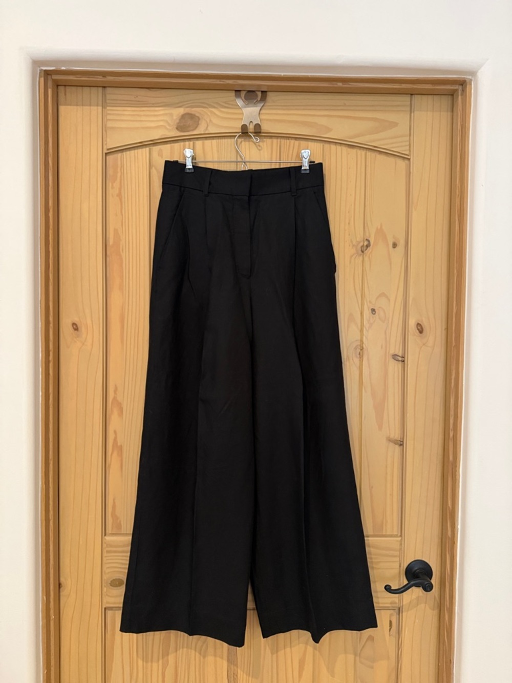 💖💖 COS Tailored Linen Blend Wide Leg Pants NWOT Black LIKE NEW NEVER WORN